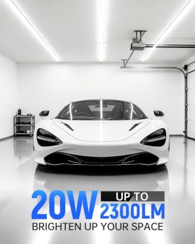 T5 LED Shop Lights 4FT, 20W 2300lm 5000K, Cabinet and Garage Light 6 Pack - Image 3