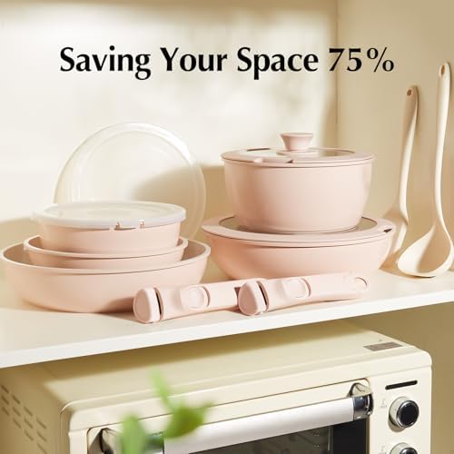 Redchef Pans and Pots Set Nonstick, 16Pcs Ceramic Cookware Set Cooking Set - Image 4