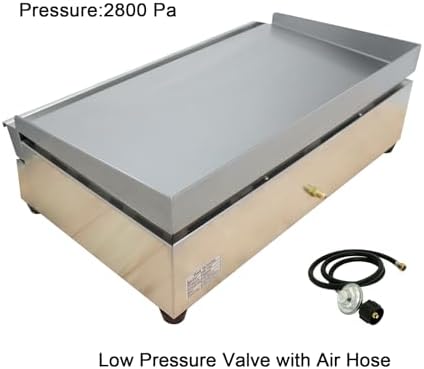 Commercial Countertop Griddle 2800Pa LPG Gas Grill Griddle - Image 6