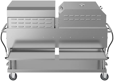 60 in. 8-Burner Commercial Outdoor Propane Gas Grill With 30 in. Roll Dome Cover and 30 in. Pizza Oven in Stainless-Steel, ETL Listed (CGKIT6-D30P30) - Image 7