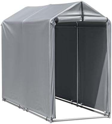 Flamaker 6' x 3' Small Bike Tent Storage with PE Fabric and Steel Frame by Flamaker