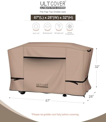 ULTCOVER 600D Outdoor Waterproof Griddle Cover 36 inch - Image 2
