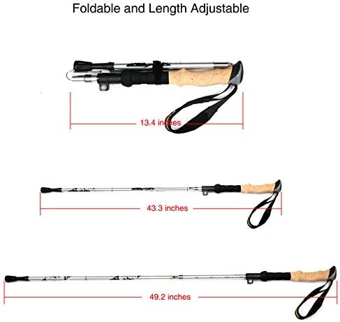 A ALAFEN 7075 Aluminum Collapsible Ultralight Trekking Pole - Image 3