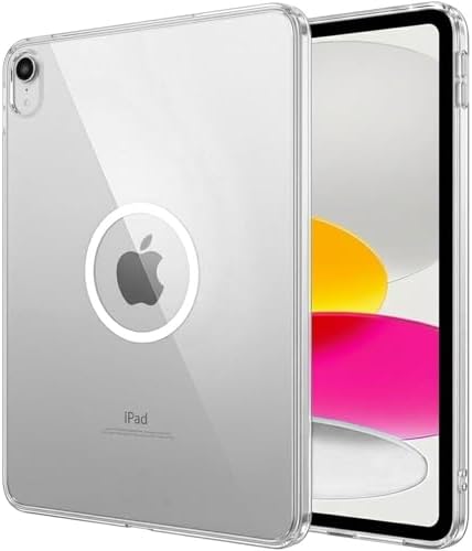 Clear Case with Magnetic Ring for iPad (A16) 11th Generation 11 Inch 2025/ 10th Generation 10.9 Inch 2022, Slim Lightweight Shockproof TPU Protective Skin Cover, Transparent Back Bumper by MOBIXXforAccessories