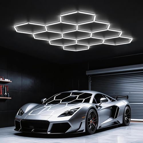 Hexagon Garage Lights: 322W 11 Grids Hexagon Led Lights 35420LM by Ipackorin