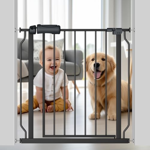 Fairy Baby 29-34 Inch Wide Baby Gate Pressure Mounted Safety Gate with Door by FairyBaby