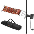 onlyfire Rotisserie Grill Kit Adjustable Spit Roaster with Cordless Motor by onlyfire