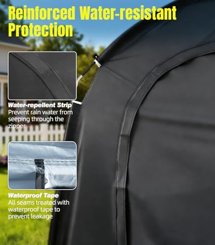 Housolution Bike Storage Tent Shed for 3Bikes, Outdoor Portable Bike Cover - Image 4