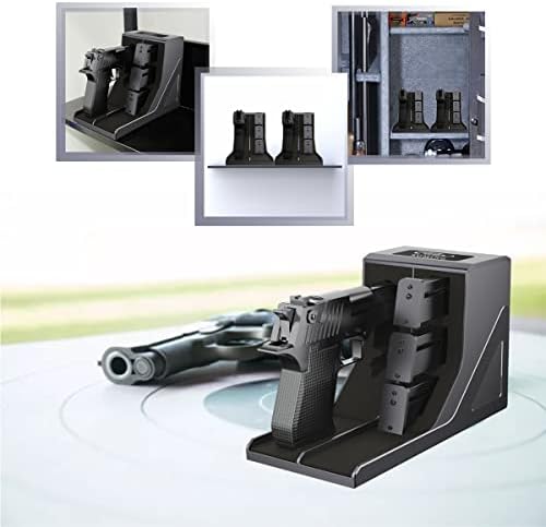 SUMING Universal Pistol Rack, Handgun Rack Pistol Holder for Gun Safe, Gun Holder Protective Pistol Stand Gun Storage Fit Most Handguns - Image 5