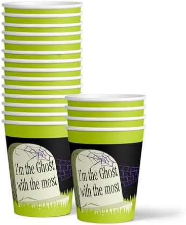 Beatlejuice Party Supplies - Ghost Birthday Supplies - Halloween - Tableware Set Includes Plates Napkins Cups - Kit for 16 - Image 4