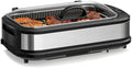 Electactic Smokeless Electric Grill & Griddle for Indoor Cooking, Nonstick Contact Grill with 6-Level Temperature Control, Dishwasher Safe Plates, Auto Shut-Off, Ideal for Kitchen, Apartment, Home by Electactic