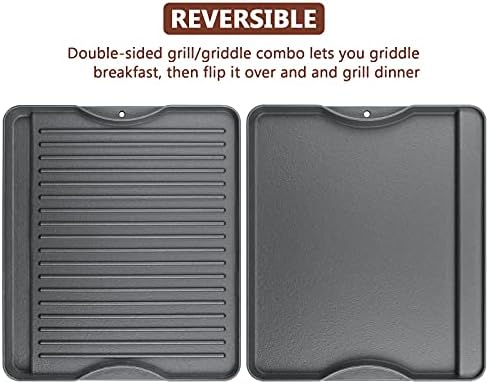 Uniflasy Reversible Cast Iron Griddle for Camp Chef Stoves, 14" x 16" - Image 2