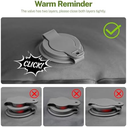 OGERY Double Sleeping Pad for Camping, 6" Extra-Thick Reinforced - Image 6