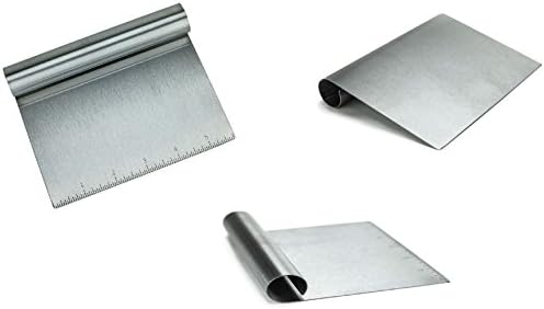 Stainless Steel Food Scraper, Multi-Purpose Bench Scraper - Image 4