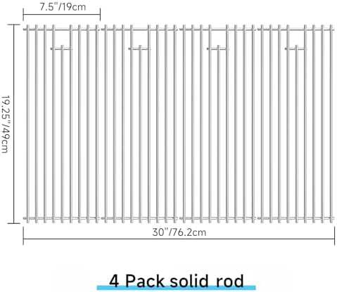 4pcs Stainless Steel Grill Grates for Bull etc., 19.25" x 30'' - Image 2