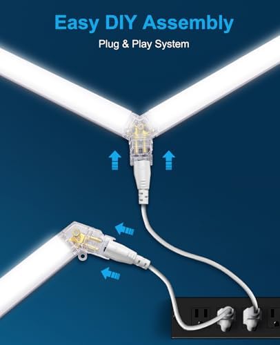 Hexagon Garage Lights: Hexagon led Gym Lights 50000LM DIY LED Shop Light - Image 4