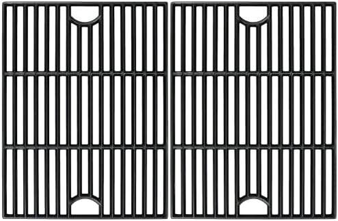 Hisencn Cast Iron Grill Grates for Nexgrill 720-0830H, 17''x26.4'', 2 Pack by Hisencn