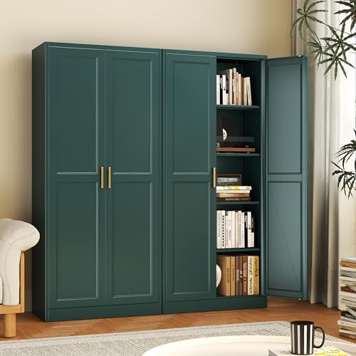 71" Metal Pantry Cabinet,Storage Cabinet with Doors and Shelves - Image 2