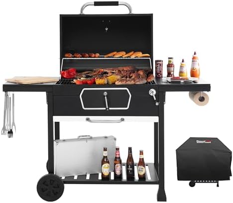Royal Gourmet CD2030AC Deluxe 30-Inch Charcoal Grill with Cover by RoyalGourmetCorp