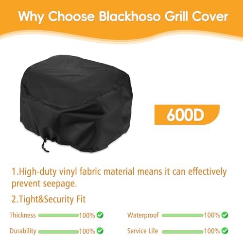 Grill Cover for Weber Lumin Electric Grill, Lumin Compact Grill - Image 6