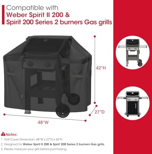 Unicook Grill Cover for Outdoor Grill 48 Inch, Heavy Duty Waterproof - Image 2