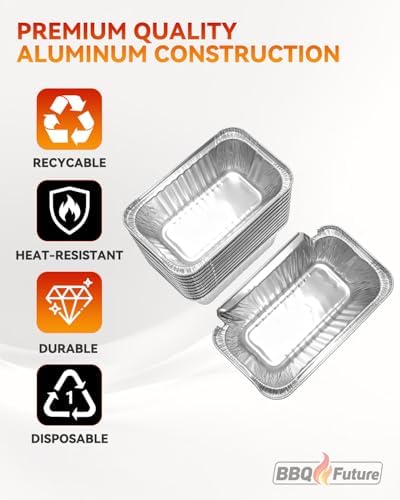 12 Pack Grease Container Foil Liners for HALO Elite Griddles &Pellet Grills - Image 4