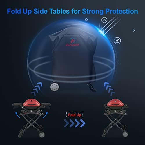 Comnova Weber Grill Cover - Q Series, Q2000/Q200/Q1000/Q100, Q2200, 2400, 1200, 1400 & More - Heavy Duty & Waterproof - Image 4
