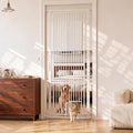 Extra Tall Cat Gate 30"-40.9" Adjustable for Doorway w/Cat Door by SunnyFurn