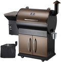 Z GRILLS Wood Pellet Grill Smoker with PID Control, Rain Cover, 700 sq. in Cooking Area for Outdoor BBQ, Smoke, Bake and Roast, 700D by ZGRILLS
