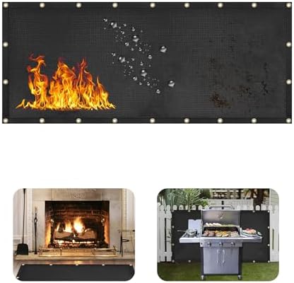 3' X 8' Grill Heat Shield for Deck Railing, Fireproof Heat Shield for Grill by Unknown
