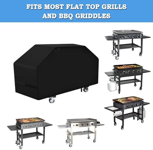 Griddle Cover for Blackstone 1836 2021-2026, Flat Top Grill Cover Heavy Duty Oxford, BBQ Outdoor Storage Weather Resistant Rain & Dust Protection Patio Backyard RV - Image 6
