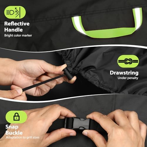 Topcrown Grill Cover for Outdoor Grill Waterproof BBQ Gas Grill Cover (75") - Image 5
