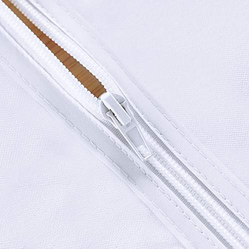 LUSHVIDA Rectangle Outdoor Tablecloth with Umbrella Hole 60x84 Inch White - Image 5
