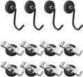 Magnetic Cable Clips, 8 PCS Strong Magnet Cord Holder, 4 PCS Heavy Duty Magnetic Grill Hooks, Magnetic Storage Hooks by SKNOOYLIGHT