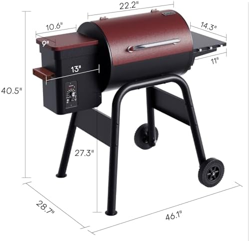 Jocoevol Wood Pellet Smoker Grill Electric Bbq Grills for Backyard Outdoor - Image 6