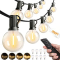 addlon 200FT Outdoor String Lights G40 with Remote Control Dimmable Patio Globe LED 108 Bulbs Waterproof Shatterproof, Hanging Outside Lighting for Backyard Garden, Deck, Balcony, Porch, Café, Bristo by addlon