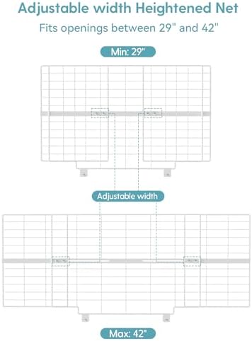 No Pawblems 16" Height Extension for Pet Gate, 26-42" Wide, White - Image 3