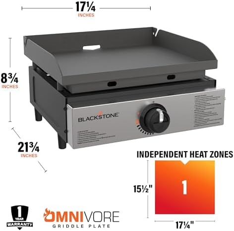 Blackstone 1971 Original 17" Omnivore Tabletop Griddle, Black - Image 3