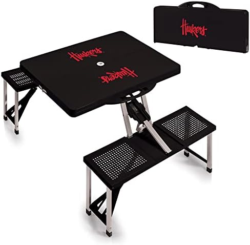 PICNIC TIME NCAA North Carolina Tar Heels Folding Picnic Table - Camping Table - Outdoor Table with Umbrella Hole - Image 4