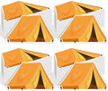100 Pcs Camping Napkins Happy Camper Party Decorations Tent Camping Napkins Disposable Tent Theme Birthday Party Supplies Decor for Kids Boys Girls Labor Day Outdoor Adventure Baby Shower by Yiaoyinnz