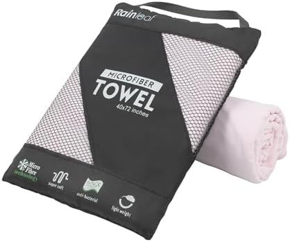 Rainleaf Microfiber Towel Quick Dry Camping & Travel & Gym Towel. Compact by Rainleaf