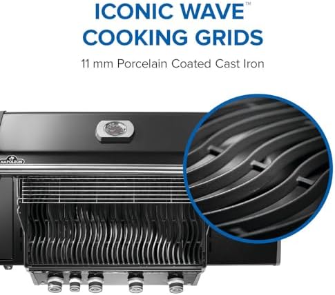 Napoleon Rogue PRO 525 4-Burner Natural Gas Grill with Infrared Side Burner - Image 6