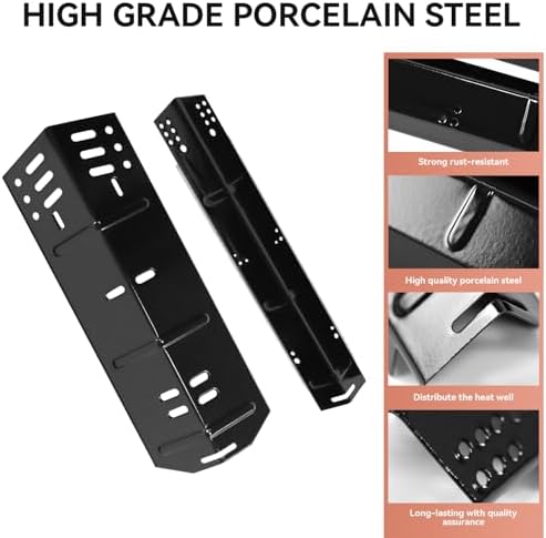 Grill Heat Plate Replacement for Dyna-Glo 5 Burner DGH474CRP DGH485CRP DGH483CRP, Dyna-Glo 4 Burner DGH450CRP Grills, Porcelain Steel Heat Plate for Revoace GBC1793W, 5 Pack - Image 4