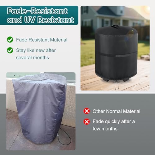 21" Grill Cover for Charbroil The Big Easy Turkey Air Fryer - Image 5