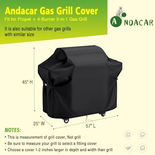 Grill Cover 57" for Cuisinart Propel + 4-Burner 3-in-1 Gas Grill - Image 2