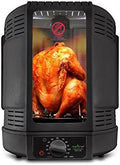 NutriChef Vertical Countertop Rotisserie Oven Roaster, Rotating Shawarma And Kebab Machine with Skewer and Rack, Basket Tower, Roasting Rack, Poultry Tower, Drip Tray, For Meat Chicken Turkey Lamb by NutriChef%E2%84%A2Kitchen