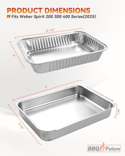 2401542 Grease Catch Pan for Weber Spirit E325 E210 E425 E435 Grills(2025+) - Image 2