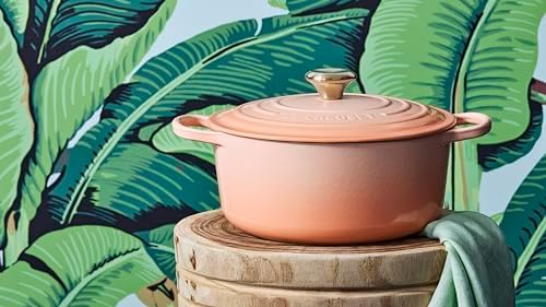 Le Creuset Enameled Cast Iron Round Dutch Oven, 7.25 qt., Peche - Image 5