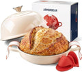 9.5-Inch Enameled Cast Iron Sourdough Bread Oven, Dome Lid, White by Unknown