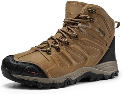 NORTIV 8 Men's Ankle High Waterproof Hiking Boots by NORTIV8